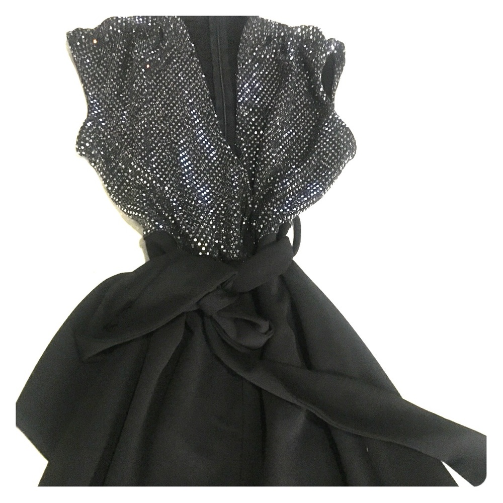 Black shiny mirror jumpsuit